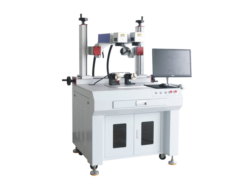 Double-head fiber laser marking machine